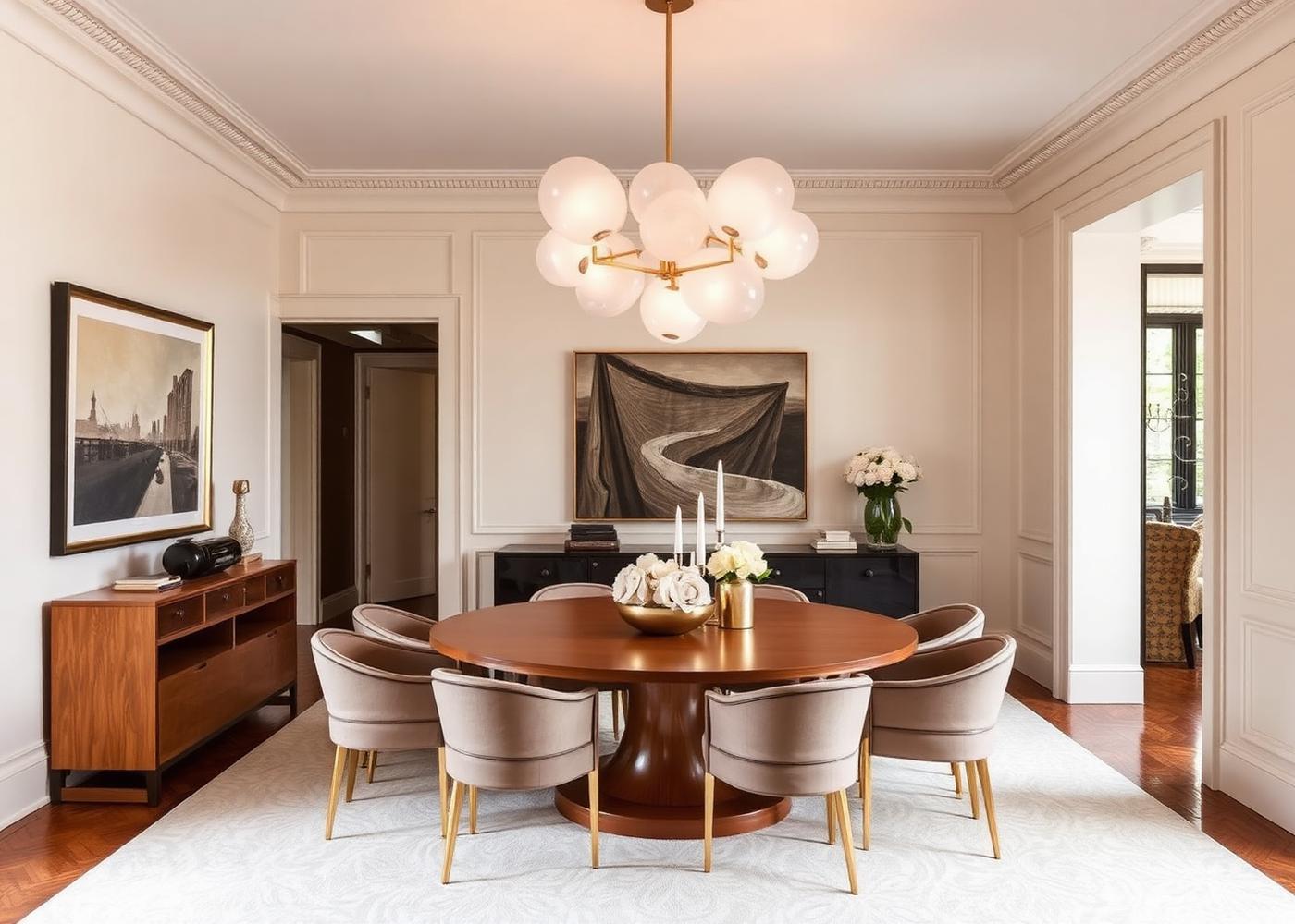 Elegant dining room interior